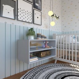 Nicho com Prateleira Quarto Infantil - 7