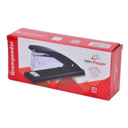 Grampeador Profissional Reforçado em Metal para Grampo 24/6 e 26/6 - 2