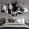 quadros decorativos 5 peças pulp ficção filme mia wallace - 1