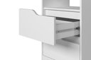 Ver imagem 6 de Mesa de Cabeceira para Quarto com 2 Gavetas Sole - Branco - Albatroz