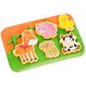 Quebra-cabeça Pedagógico Tateti Calesita Rancho Animado - 7 Peças - Verde/laranja - 1