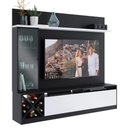 Ver imagem 2 de Rack com Painel para Tv até 50 Polegadas Coliseu 3 Portas Preto/branco - Panorama Móveis