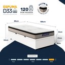 Ver imagem 2 de Cama Box Baú com Colchão Gazin de Espuma D33 Pillow In Force Mid Solteiro 88cm