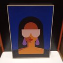 Ver imagem 2 de Quadro Decorativo Enfeite Parede Casa Home&co Mdf 40x30x30cm Azul