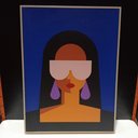 Ver imagem 4 de Quadro Decorativo Enfeite Parede Casa Home&co Mdf 40x30x30cm Azul