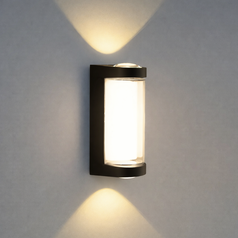 Mini Arandela Led 4w Facho Duplo 3000k Ip54 Alumínio Moderna Externa Parede St3288