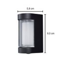 Ver imagem 3 de Mini Arandela Led 4w Facho Duplo 3000k Ip54 Alumínio Moderna Externa Parede St3288