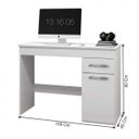 Ver imagem 3 de Escrivaninha Atenas 1 Porta e 1 Gaveta Arte Móveis:Branco