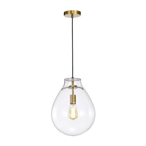 Pendente Tommy Dourado e Transparente - Skylight Sky-3039tp