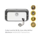 Ver imagem 2 de Cuba Lavínia 56 Bl Inox Alto Brilho 56x34cm 94024/203 Tramontina