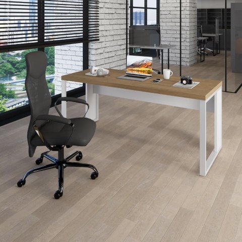 Mesa Escrivaninha Escritório 1,50m X 0,70m Pés Metal F5