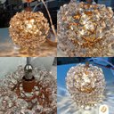 Ver imagem 2 de Lustre Pendente Bola Cobre Cristal Dente de Leão Ninho