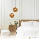 Ver imagem 3 de Lustre Pendente Bola Cobre Cristal Dente de Leão Ninho