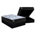 Ver imagem 1 de Cama Box Baú Casal: Colchão Molas Masterpocket Ensacadas Paropas Life Gold + Base Crc Suede Black