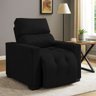 Poltrona Cadeira do Papai e Mamãe Reclinável Retrátil para Sala de Descanso Madri Preto - 2