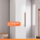 Ver imagem 2 de Armário Multiuso para Lavanderia Madrid 1 Porta 4 Prateleiras Branco Maxel Móveis