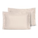 Ver imagem 1 de Kit 2 Fronhas Slim com 3 Abas 50cm X 70cm Micropercal 200 Fios - Bege - 100% Poliéster