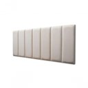 Ver imagem 1 de Placas Cabeceira Casal 140cm X 60cm 7 Placas Suede Off White
