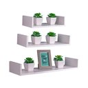 Ver imagem 1 de Kit Nicho e Prateleira U 30cm 35cm 40cm Branco