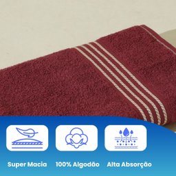 Kit 5 Toalhas Banhão Macia Quasar Premium - 400 G/m² - 4
