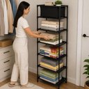 Ver imagem 7 de Estante Multiuso 6 Niveis Prateleira Organizadora Modular Sapateira Roupas Livros Brinquedos Lavande