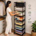 Ver mais imagens de Estante Multiuso 6 Niveis Prateleira Organizadora Modular Sapateira Roupas Livros Brinquedos Lavande