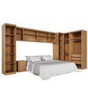 Ver imagem 3 de Guarda Roupa Modulado Dallas 11 Portas Bater 9 Gavetas MDP Cinamomo Benetil Móveis