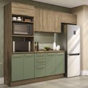 Ver imagem 1 de Armário de Cozinha Modulada Completa Reta 5 Peças 2,70m 287 Botanic Kappesberg