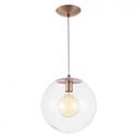 Ver imagem 1 de Lustre Pendente em Vidro Esfera 30cm Made