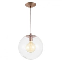 Lustre Pendente em Vidro Esfera 30cm Made - 1 Lustre Pendente em Vidro Esfera 30cm Made - 1