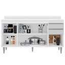 Ver imagem 2 de Balcão para Cozinha 150 cm com Tampo 4 Portas Laya Branco