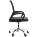 Ver imagem 3 de Cadeira Executiva Madrid Giratória Regulagem de Altura A Gas Telada Preta