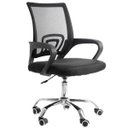 Ver imagem 1 de Cadeira Executiva Madrid Giratória Regulagem de Altura A Gas Telada Preta