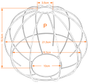 Ver imagem 2 de Cupula de Aramado Spider Cobre para Pendentes e Abajures P