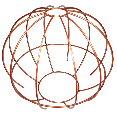 Cupula de Aramado Spider Cobre para Pendentes e Abajures P
