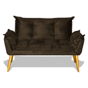 Ver imagem 1 de Namoradeira Opala Decorativa Salão - Marrom Divini Decor