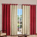 Ver imagem 1 de Cortina 2 Folhas Tafetá Amassado Ravena Casaborda 2,70mx3,00m