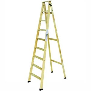 Escada de Madeira Americana com Sapata 9 Degraus - 39 - Escadas Segurança Escada Segurança