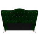 Ver imagem 1 de Cabeceira Queen Size Cama Box de Casal Quarto Estofada Barcelona 160cm:suede Verde Musgo