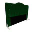 Ver imagem 2 de Cabeceira Queen Size Cama Box de Casal Quarto Estofada Barcelona 160cm:suede Verde Musgo