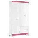Ver imagem 2 de Guarda Roupa Infantil Baby Kids 4 Portas Branco Flex – Incorplac