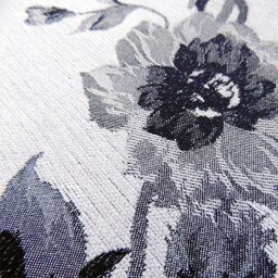 Capa de almofada VivaIN estampa floral chinelle cinza com preto - 2