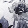 Capa de almofada VivaIN estampa floral chinelle cinza com preto - 2