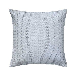 Capa de almofada VivaIN bordado cinza verso linho cinza mesclado