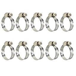 Abraçadeira de Metal Rosca sem Fim 3/4" Polegada 13 - 19mm Reforçada | Kaza Inteligente | Kit 10 Un - 1