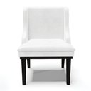 Ver imagem 3 de Kit 10 Cadeiras de Jantar Liz Corano Branco Base Fixa Madeira Preto - D’Rossi