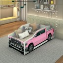 Ver imagem 1 de Cama Infantil Solteiro Caminhonete Boiadeira Raam 100% MDF Resistente Alto Padrão