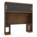 Ver imagem 1 de Nicho Aereo Casal Genova com Mesa de Cabeceira Batrol Ipe Wood com Grafite