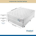 Ver imagem 3 de Conjunto Box Mola Ensacada Probel Guarda Costas Bari Casal 138x58cm