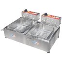 Ver imagem 1 de Fritadeira Elétrica Industrial Inox 2 Cubas 5 Litros com Cesto:220v